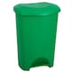 image 1 of 2 x 50L Commercial Medical Utility Green Coloured Recycling Waste Bins With Foot Pedal Green