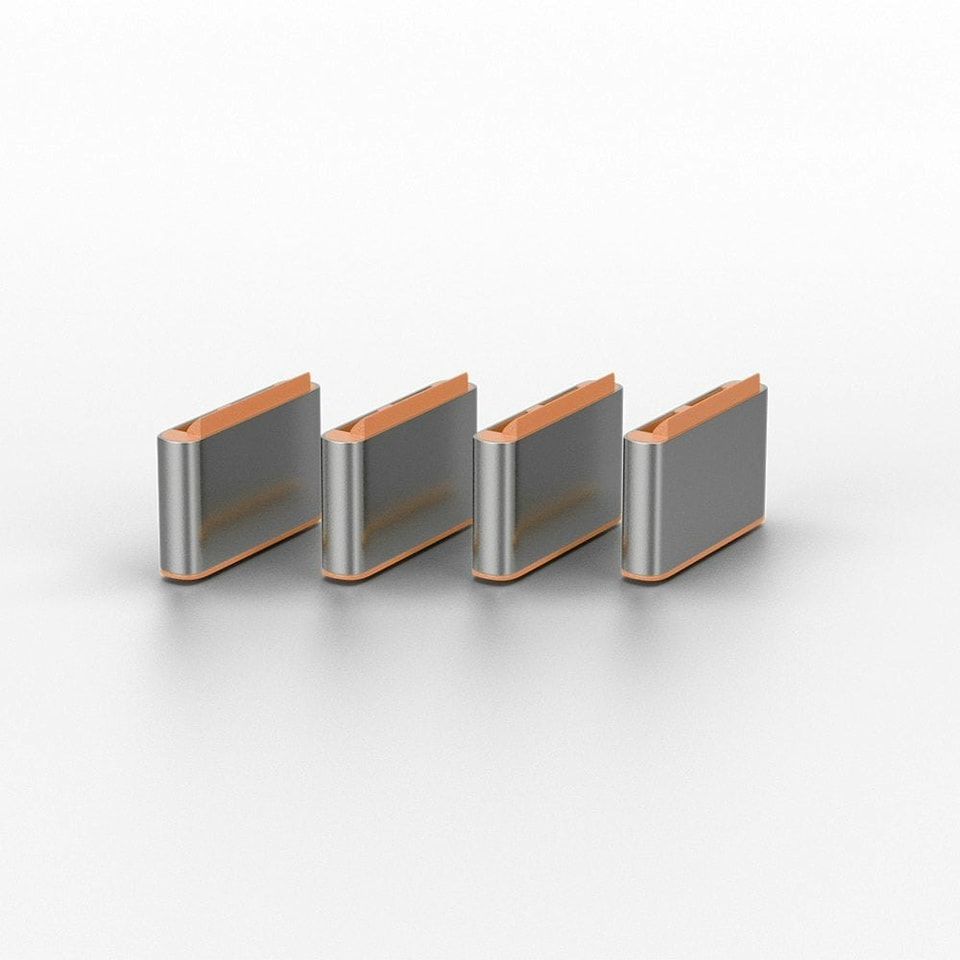 image 1 of USB-C Port Blocker Extra Lock Pack, Orange (10x Locks)