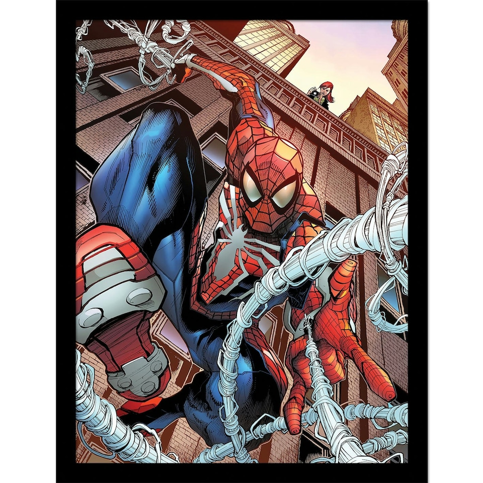 image 1 of Spider-Man (Shooting) Framed 30x40cm Print
