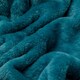 image 9 of Mink Throw Soft Touch Blanket Fleece Faux Fur 150x200cm Blue