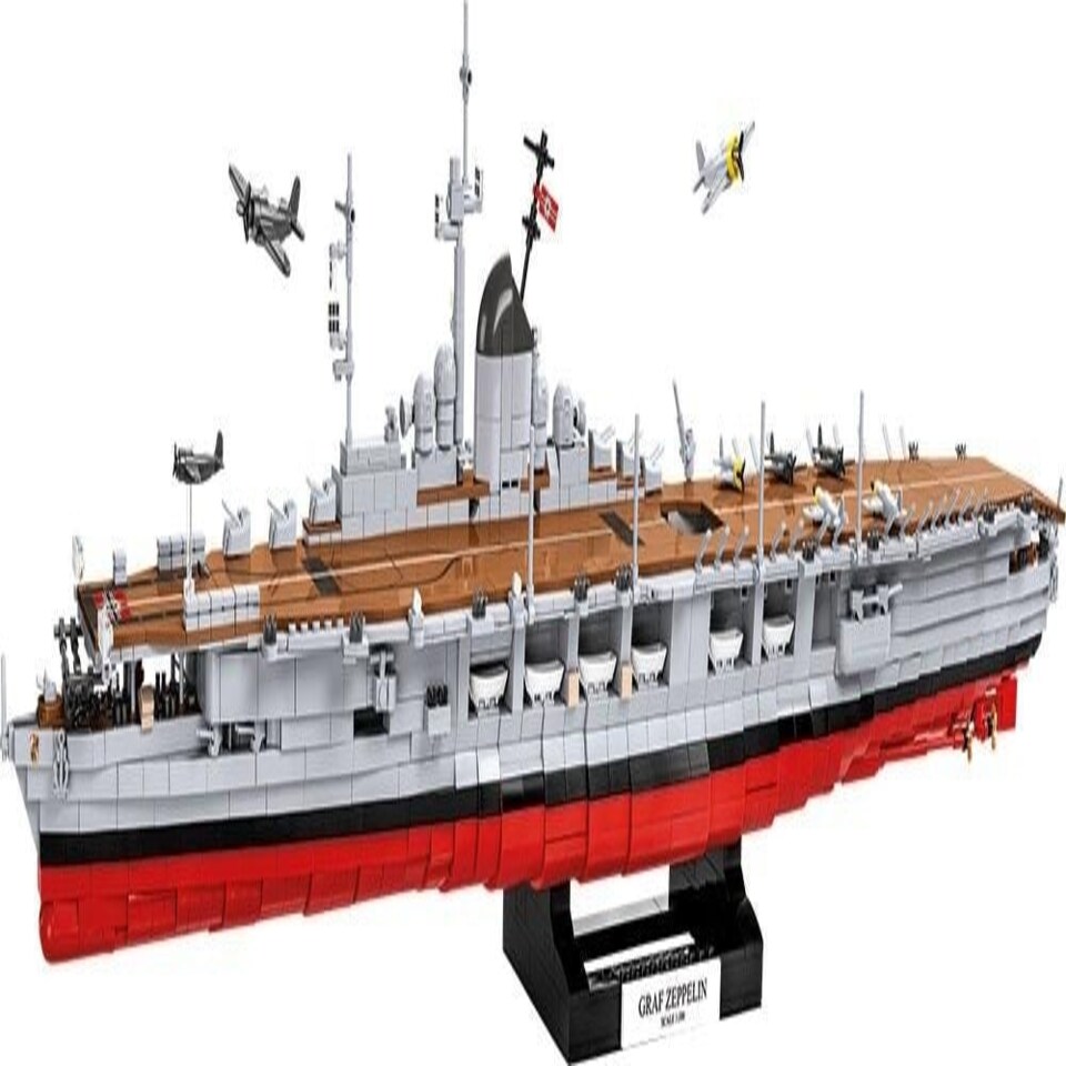 image 1 of WWII Aircraft Carrier Graf Zeppelin brick model - COBI 4826 - 3136 bricks
