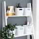 image 2 of Wham Studio 5 x 720ml Square Plastic Storage Baskets White