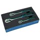 image 3 of 1/4in 3/8in 1/2in Drive Ratchets Straight Handle 90 Teeth Quick Release 3pc Set
