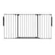 image 1 of Safetots Premium Multi Panel Room Divider, up to 148cm Wide, Grey, 70cm Tall, Multi Panel Flexible Room Barrier, Room Divider with Door for Baby Grey
