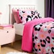 image 2 of OHS Ultra Soft Leopard Fleece Duvet And Pillowcase Bedding Set - Lilac Pink | Lilac | Double