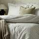 image 2 of Yard Hebden Mélange Stripe Cotton King Duvet Cover Set Multi | King