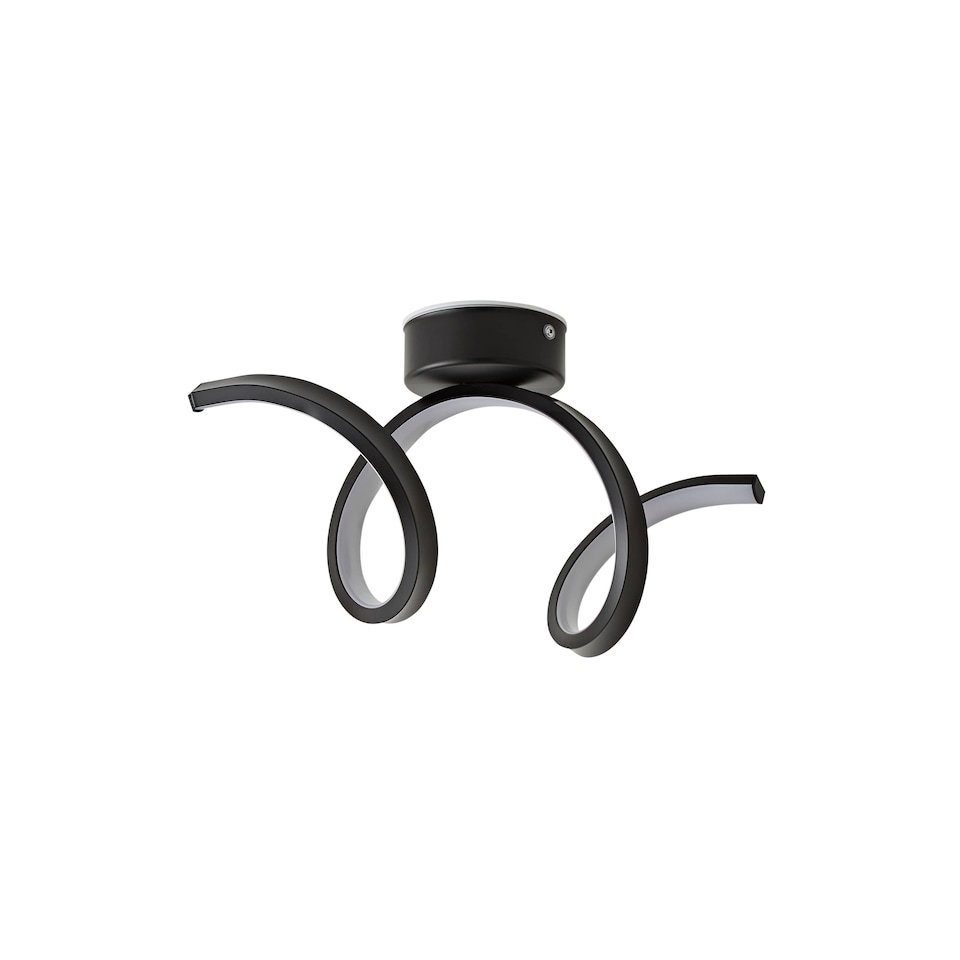 image 1 of ValueLights Infinity Black Single Twist Integrated LED Wall Light | Black
