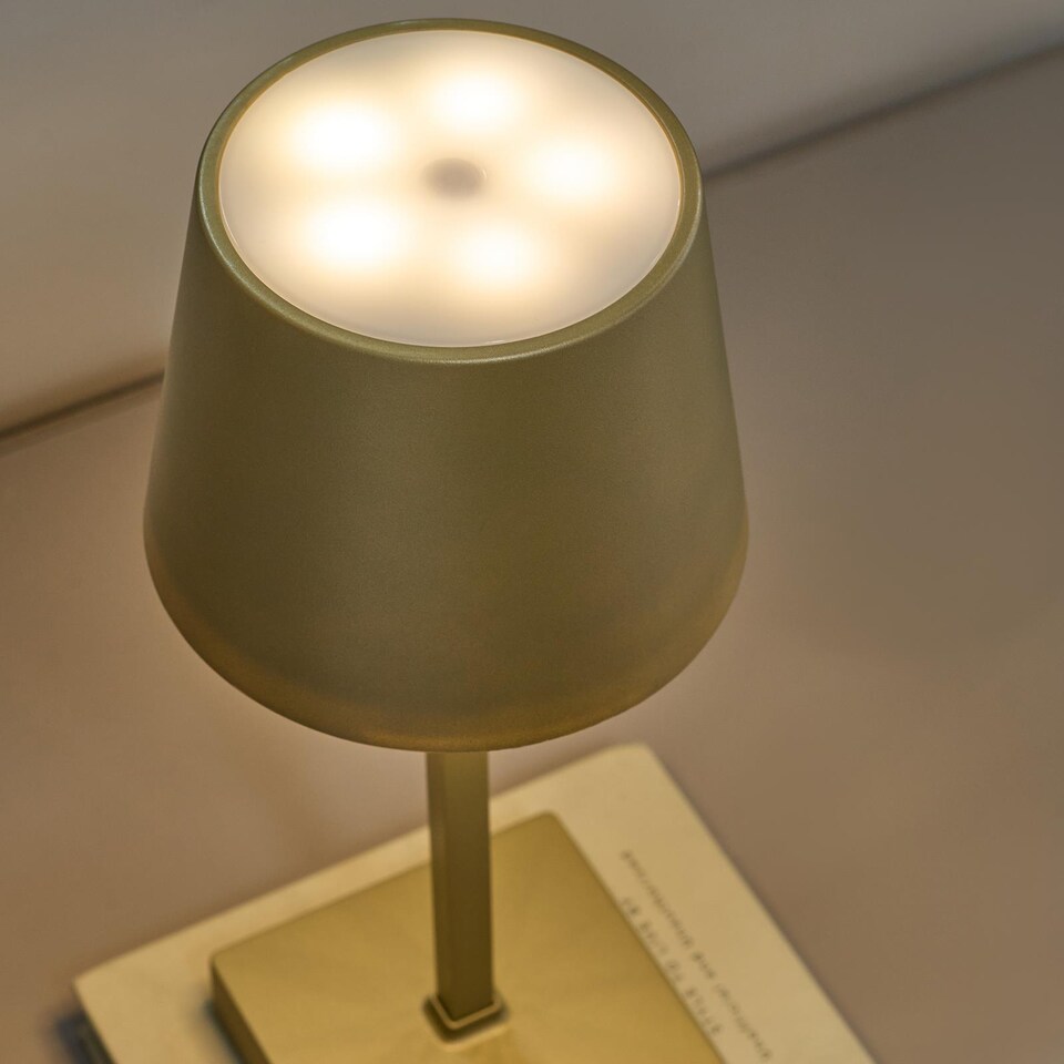 image 1 of OHS Bedside Cordless Table Lamp LED Battery Operated Night Light