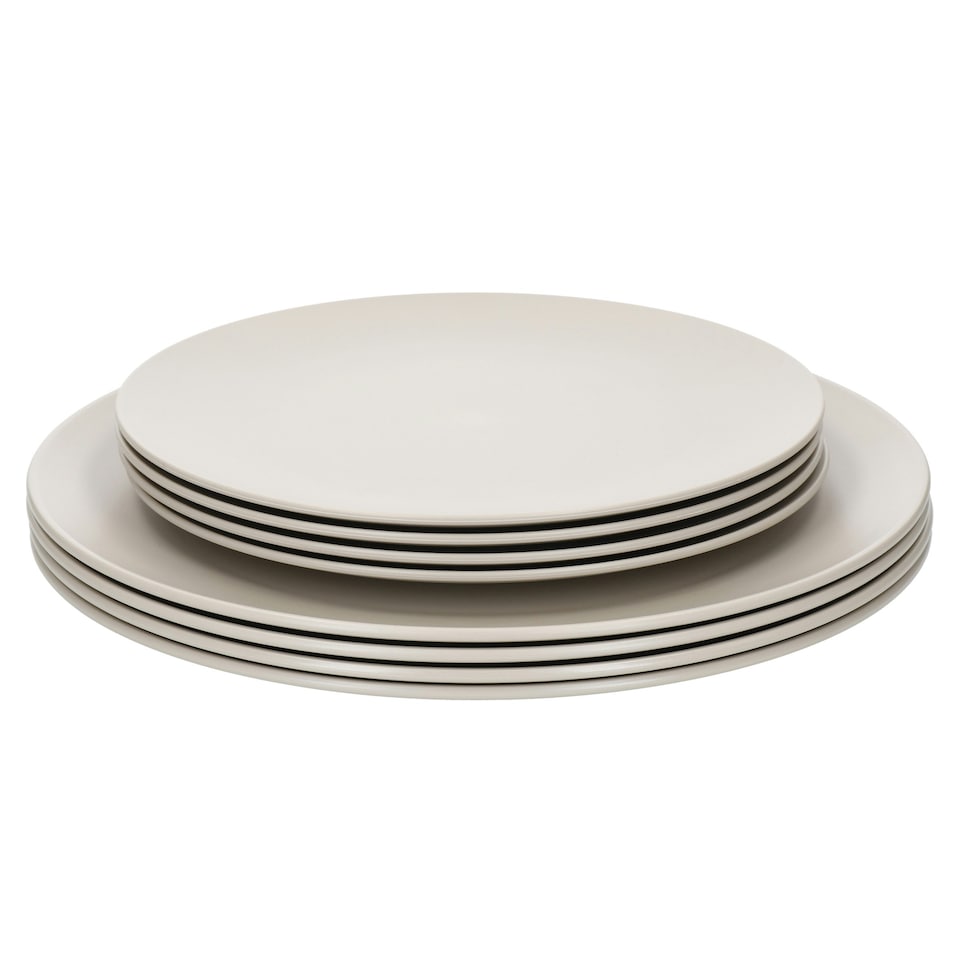 image 1 of Natural Elements Set of 4 Summer Side Plates 20cm | Cream