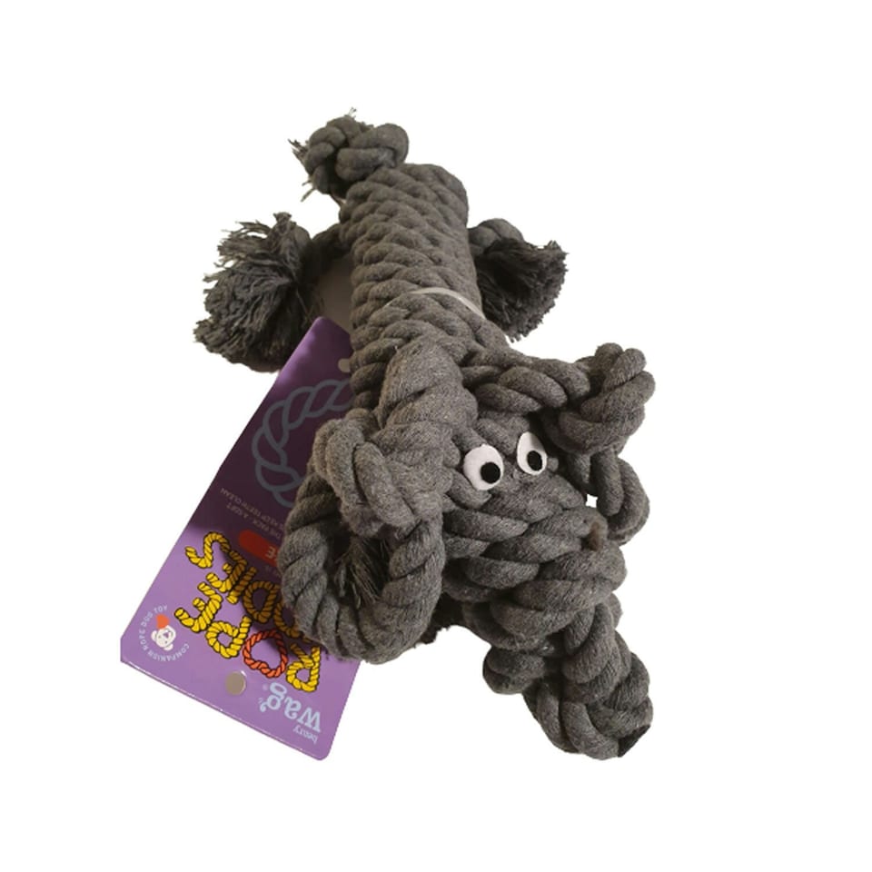 Henry Wag Buddy Pablo Rope Dog Toy - Strict Grey - L