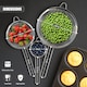 image 4 of GEEZY Fine Mesh Sieve Set of 3 Stainless Steel Strainers for Kitchen Baking Cooking