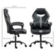 image 7 of Vinsetto Racing Gaming Chair Gamer Chair with Armrests Swivel Wheels, Black