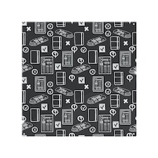Press And Media Symbols Splash Back | White