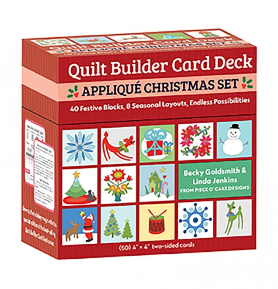 Quilt Builder Card Deck Appliqué Christmas Set by C&T Publishing