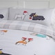 image 2 of Winter Tails Reversible Polycotton Duvet Cover Set with Pillowcase Multi | Double