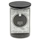 image 2 of Clear Glass Cylinder Storage Jars With Black Lid Airtight Coffee Tea Sugar Spice | Clear | Clear | Single 575ml Jar