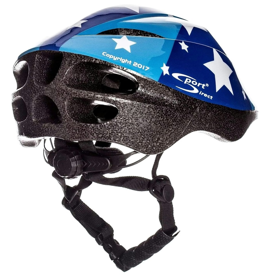 image 1 of Sport Direct Blue Stars Childs Bike Helmet Blue 48-52cm Blue | S