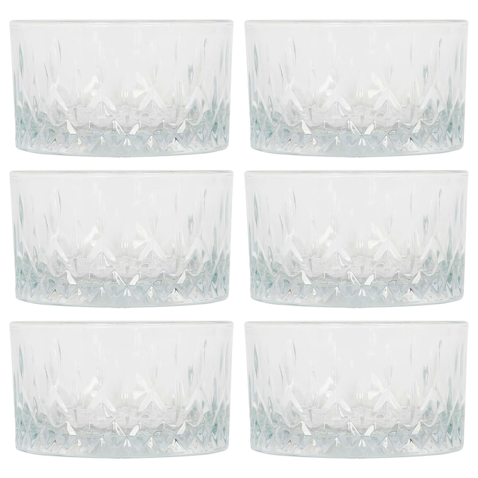 image 1 of LAV Odin Glass Snack Bowls - 9.5cm - Pack of 6 Clear