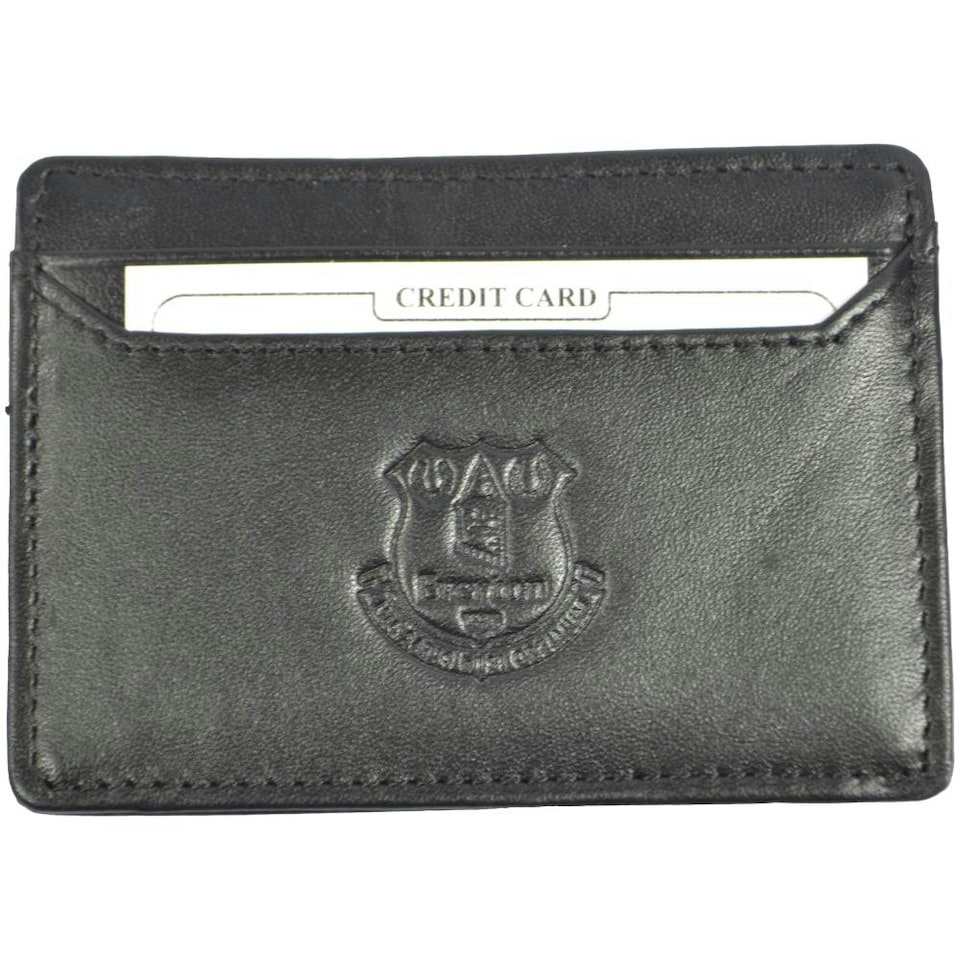image 1 of Everton FC Leather Money Clip Wallet - Black - One Size