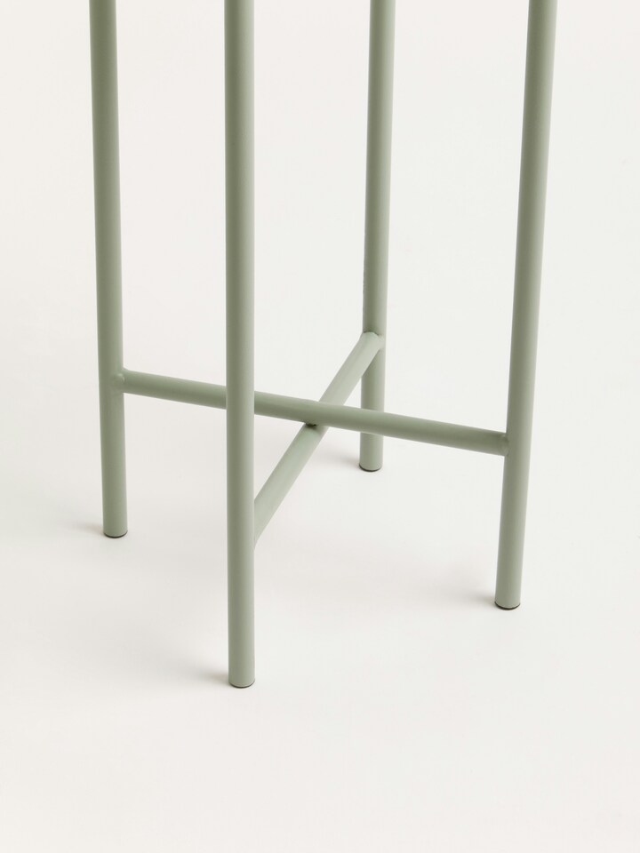image 1 of Interiors by Premier Contemporary Small Green Floor Standing Planter, Sturdy Outdoor Pot For Flowers, Durable Floor Planter | Green