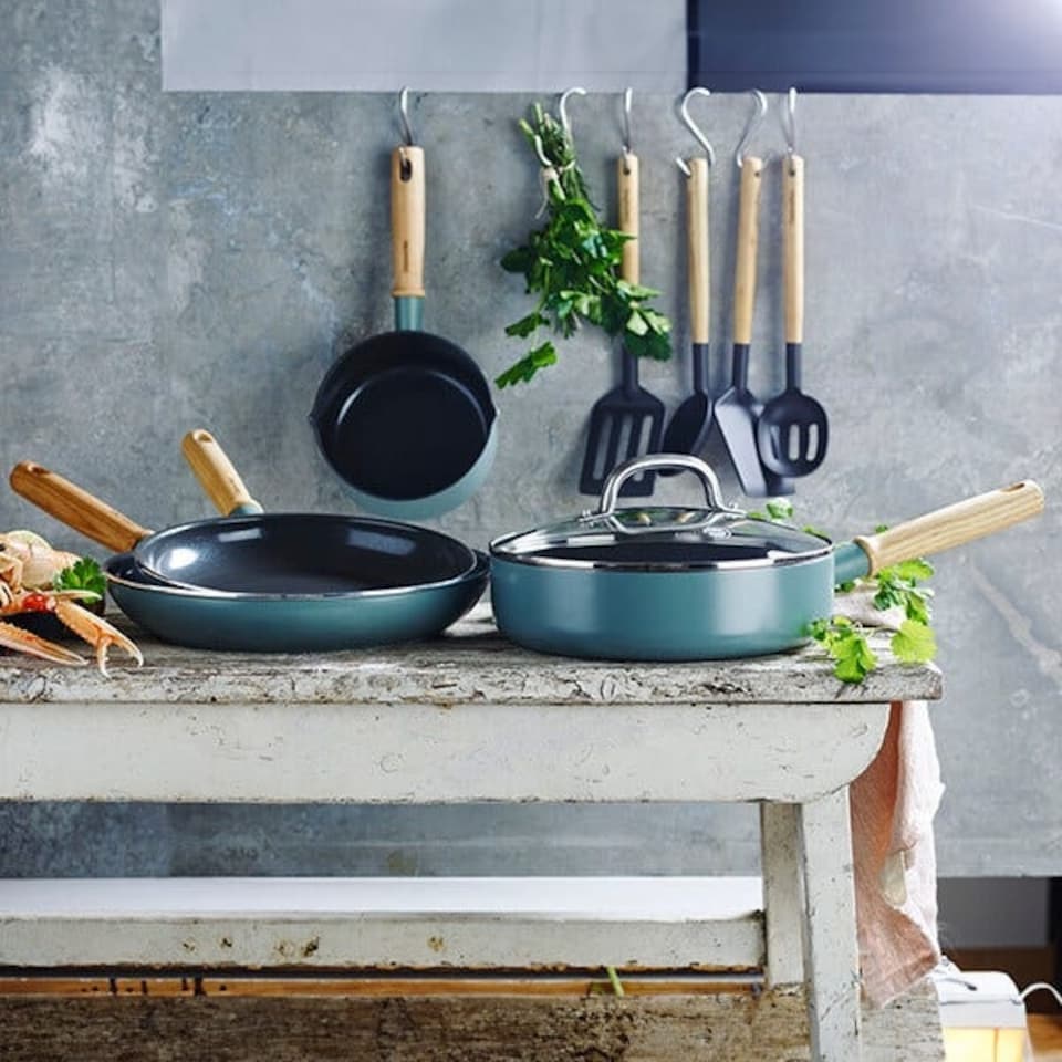 image 1 of GreenPan Mayflower Non-Stick 9 Piece Cookware Set