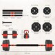 image 7 of SPORTNOW 6-in-1 Adjustable Weight Dumbbells Set, 30kg Free Weights Set, Red | Red