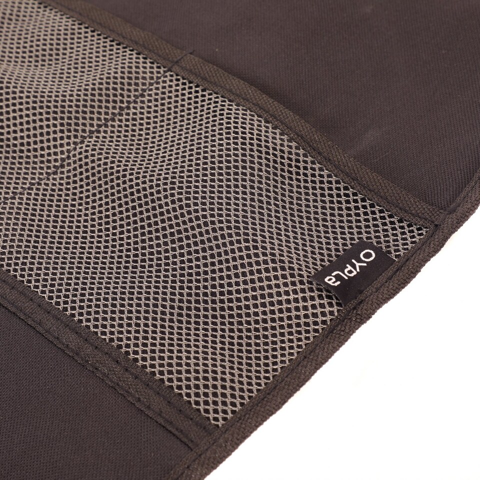 image 1 of Pack of 2 Car Seat Protector Cover Kick Mat Storage Organisers | Black