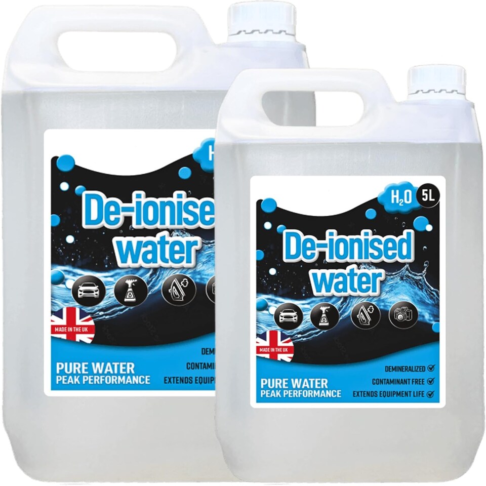 image 1 of 1 x 5 Litre Deionised Water Mineral-Free Ideal For Batteries, Steam Irons & Cleaning