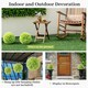 image 3 of COSTWAY 2 PCS Artificial Plant Topiary Balls Green Green | One Size