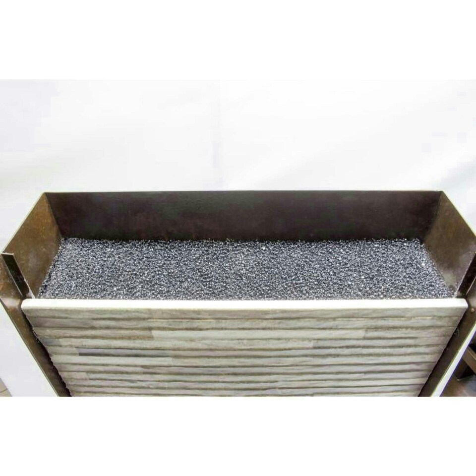 image 1 of Primrose Zinc Outdoor Water Wall Feature Stone Effect With Lights 120cm