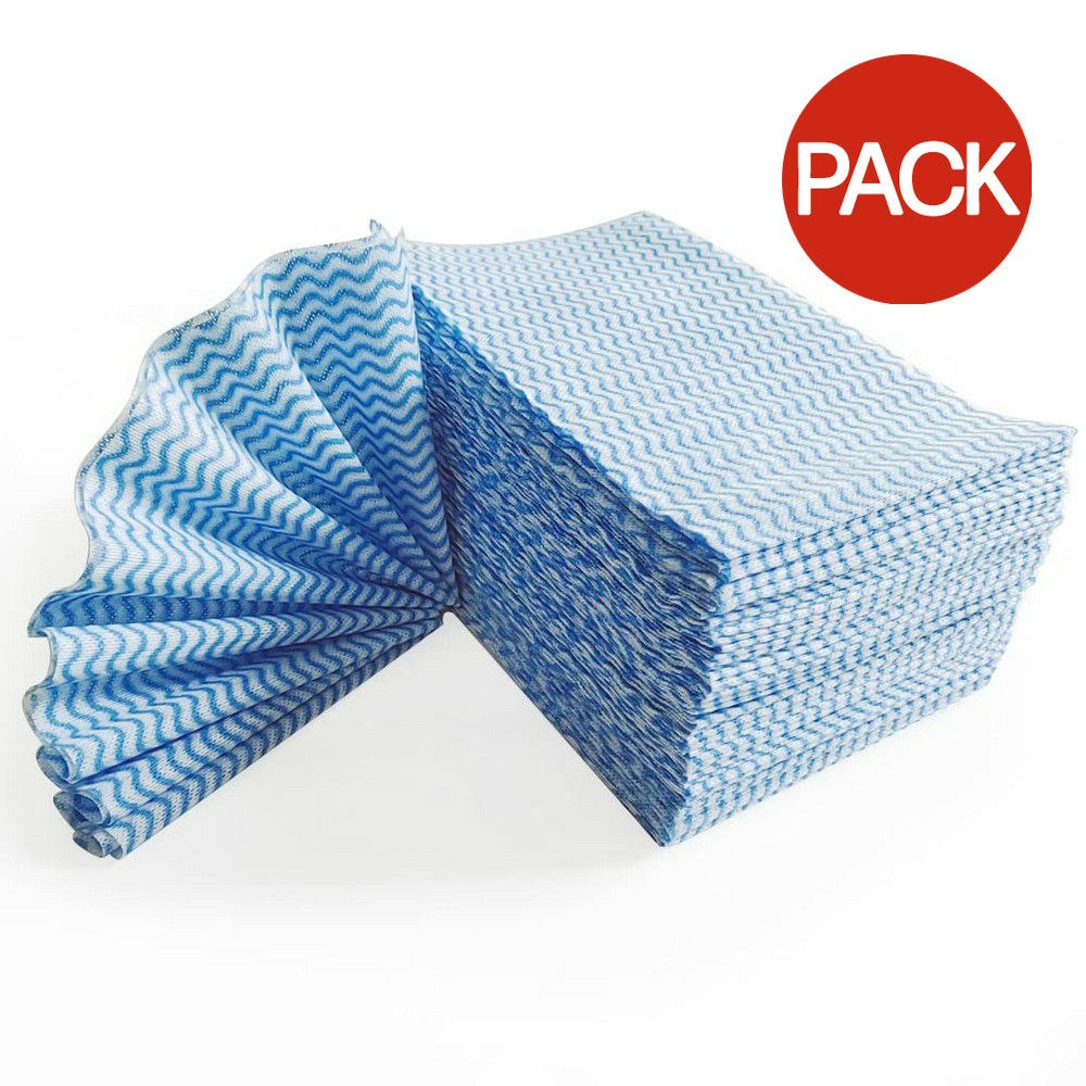 J Cloth Cleaning Cloths (Pack of 50) - Blue - One Size