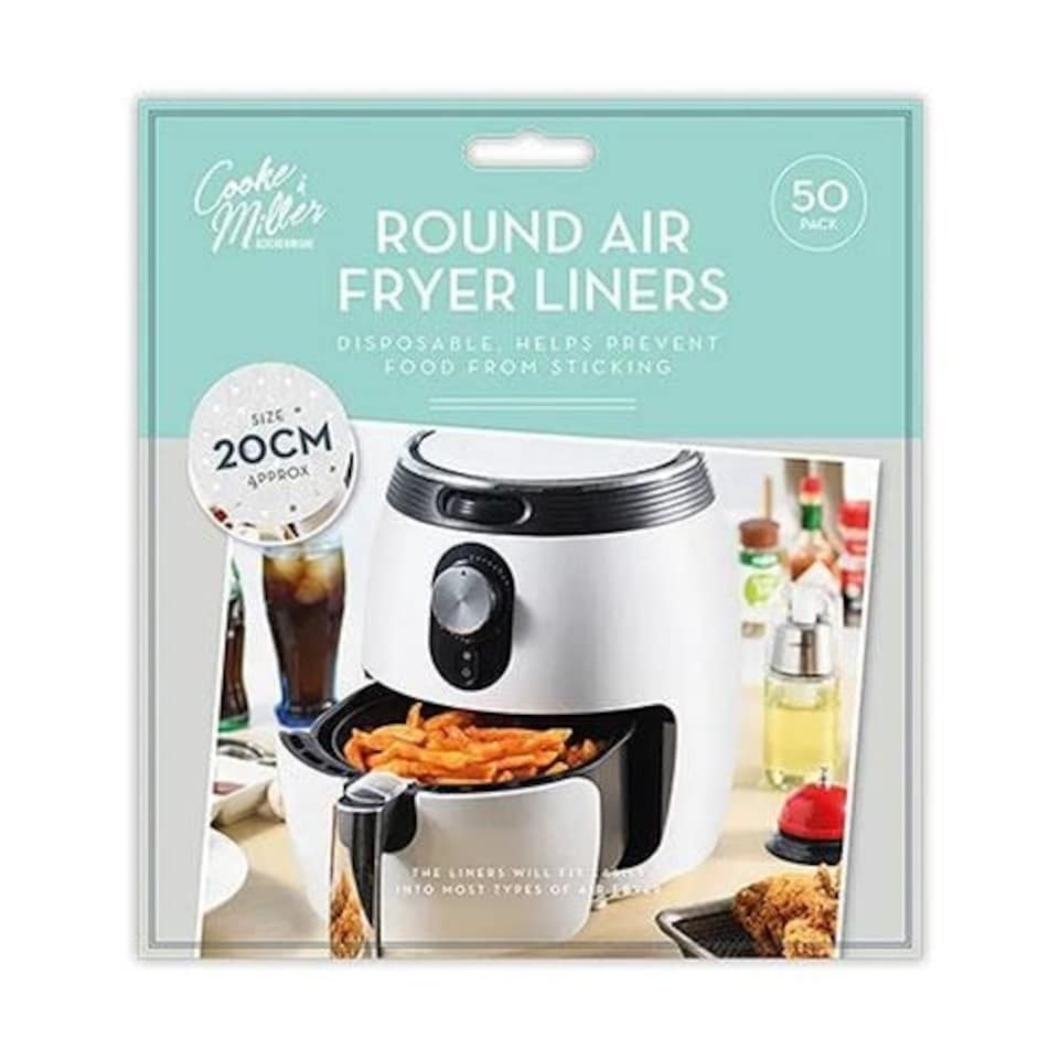 Round Air Fryer Sheets 20cm - Pack of 50