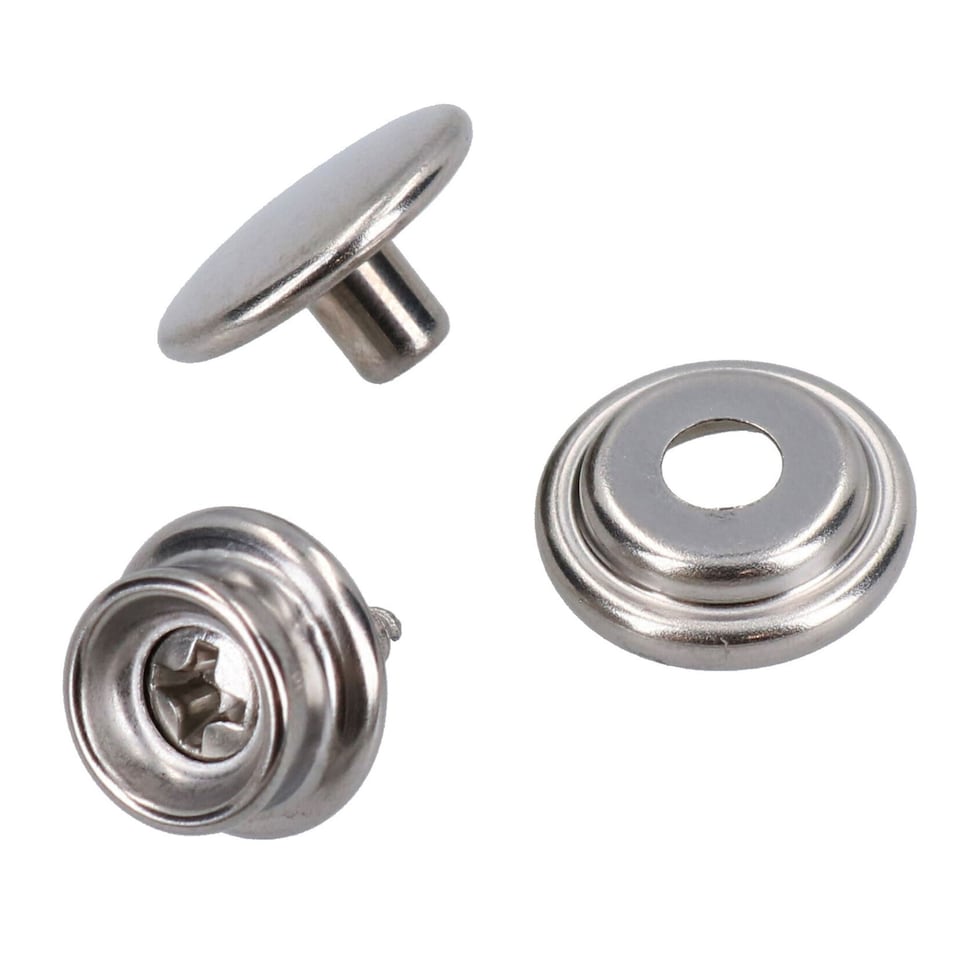 image 1 of Boat Cover Stainless Steel Press Stud Repair Kit Snap Fastener Rivet Tool