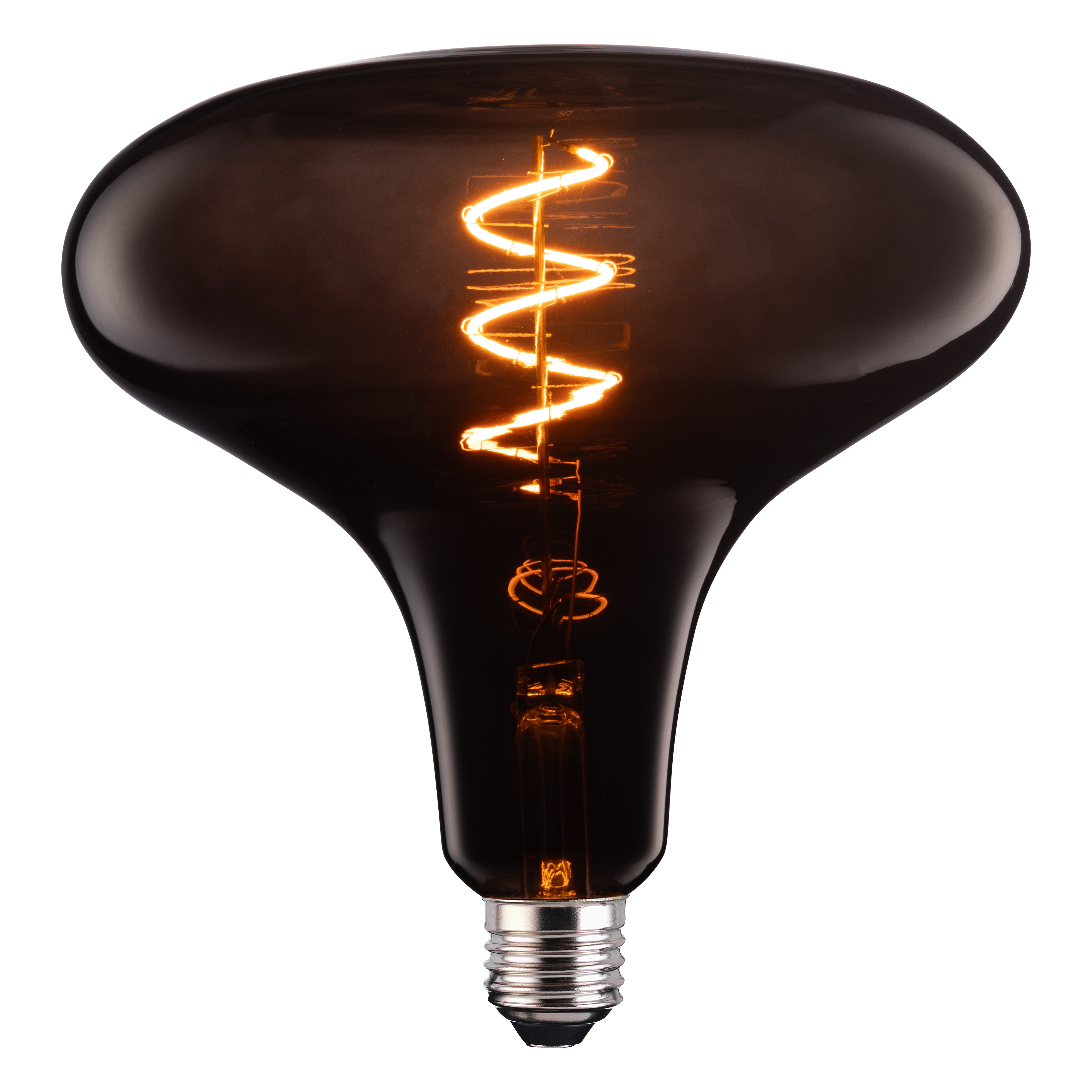 TCP Black Twist Short Horn Decorative Bulb, Warm White Glow, E27