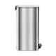 image 7 of Harbour Housewares Square Stainless Steel Kitchen Pedal Bin - 30L - Chrome | Silver | Chrome