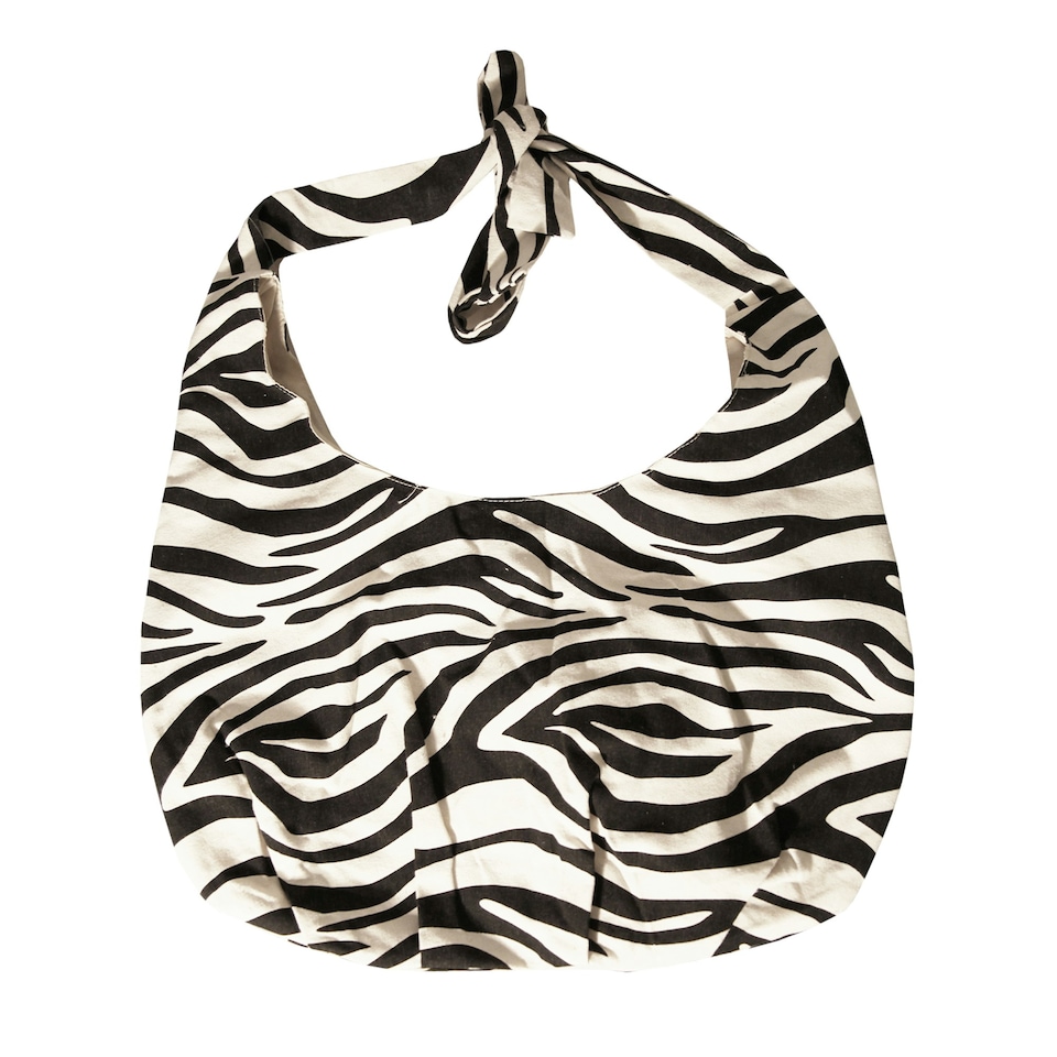 image 1 of Luna Cove Zebra Tote Bag - Black - One Size Black
