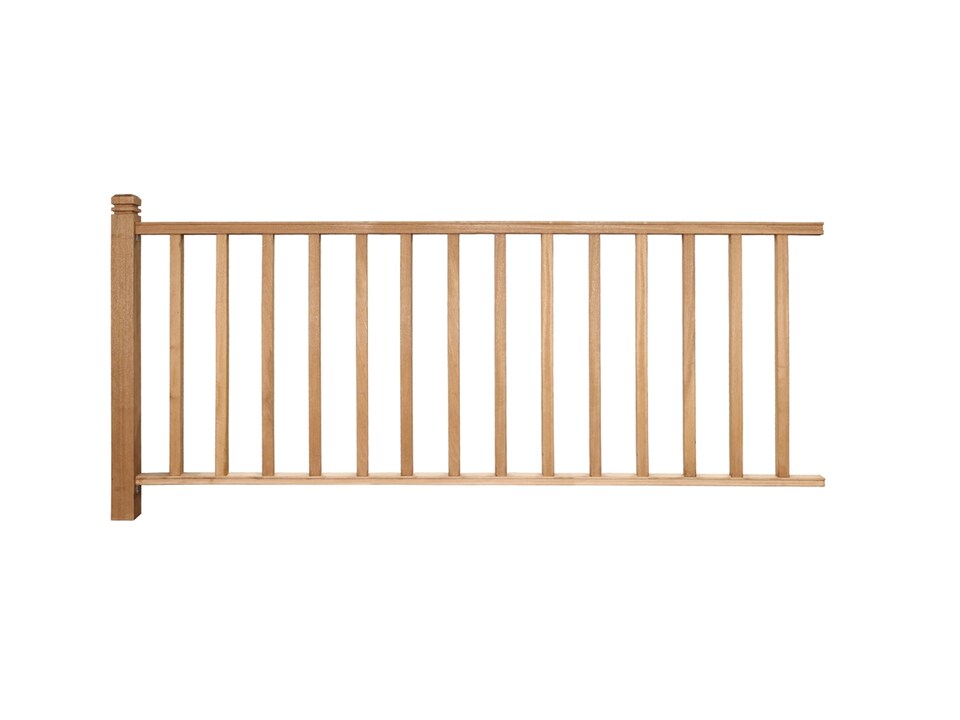 image 1 of eDecks Hardwood Timber Decking Handrail System Extension Kit - 2485mm
