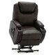 image 1 of Cinemo Dual Motor Rise Recliner Bonded Leather Heat & Massage Chair (Brown)