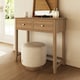 image 4 of Taberno 2 Drawer Dressing Table Natural Oak Brown
