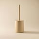 image 2 of Cosmic Free Standing Toilet Brush Holder Sand with Durable Resin for Bathroom