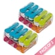 image 1 of 2 Packs of Caraselle Deluxe Soft Clip Clothes Pegs (20 Pegs)