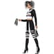 image 4 of Fever Womens/Ladies Gothic Cheerleader Costume - Black/White - S | Multi | S