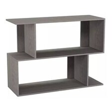 2-Tier Wooden Irregular Storage Unit - 80 cm Grey | Cedar Grey