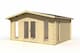 image 2 of Elgin 44 w - o doors & Elgin 44 SGC-Log Cabin, Wooden Garden Room, Timber Summerhouse, Home Office - L527.9 x W430 x H267.9 cm | Brown