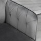 image 8 of Vinsetto Swivel Computer Chair with Arms, Modern Style Tufted, Dark Grey