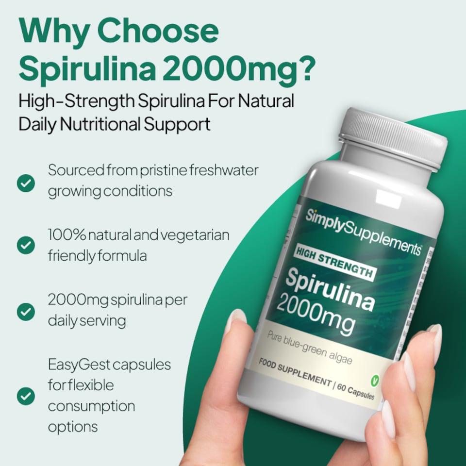 image 1 of Spirulina Capsules 2000mg