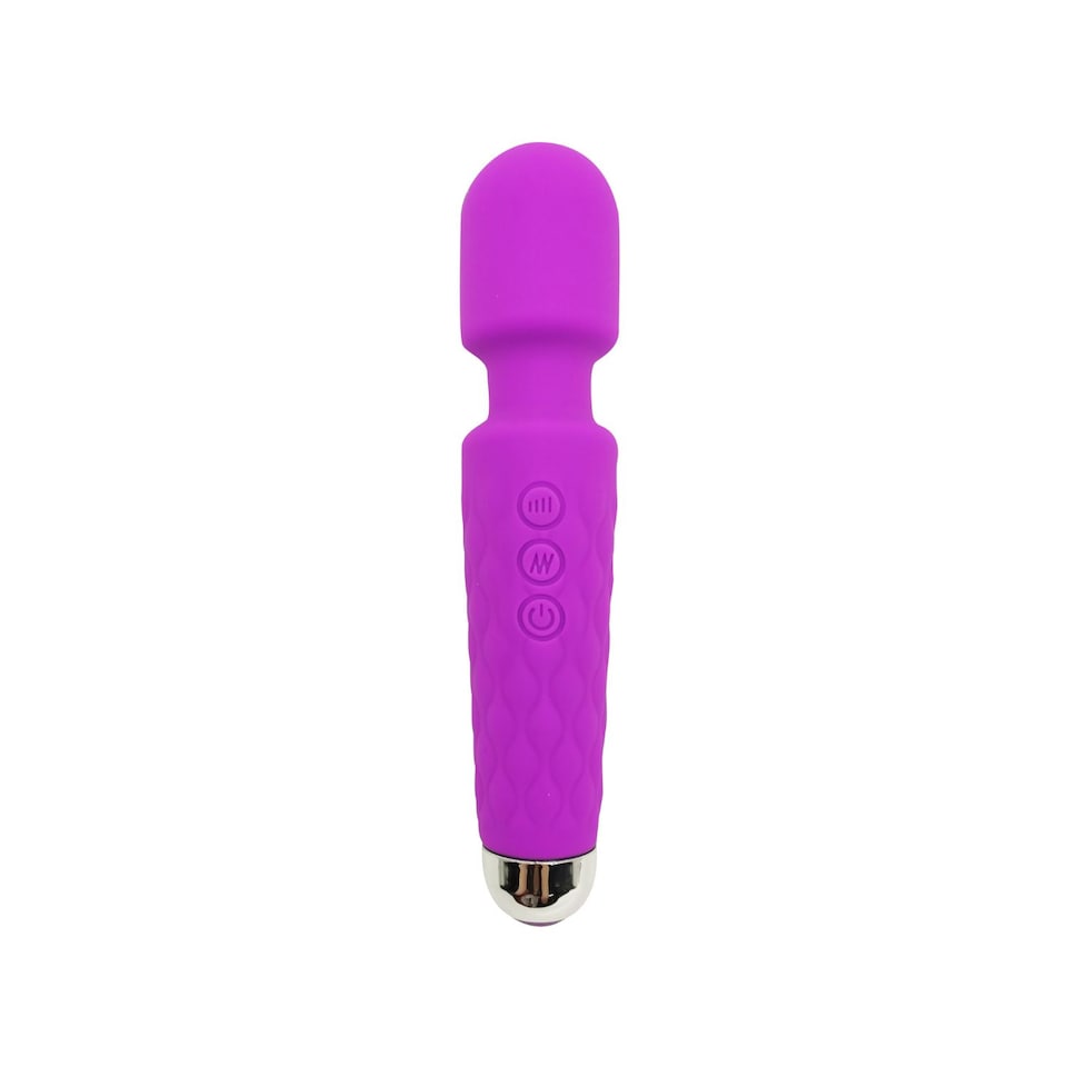 image 1 of Intimate Vibrating Wand Massager - 7 Speeds, 20 Sensation Modes, Purple