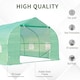 image 3 of Outsunny 6 x 3M Walk in Polytunnel Greenhouse Large Outdoor Grow House w/ Door