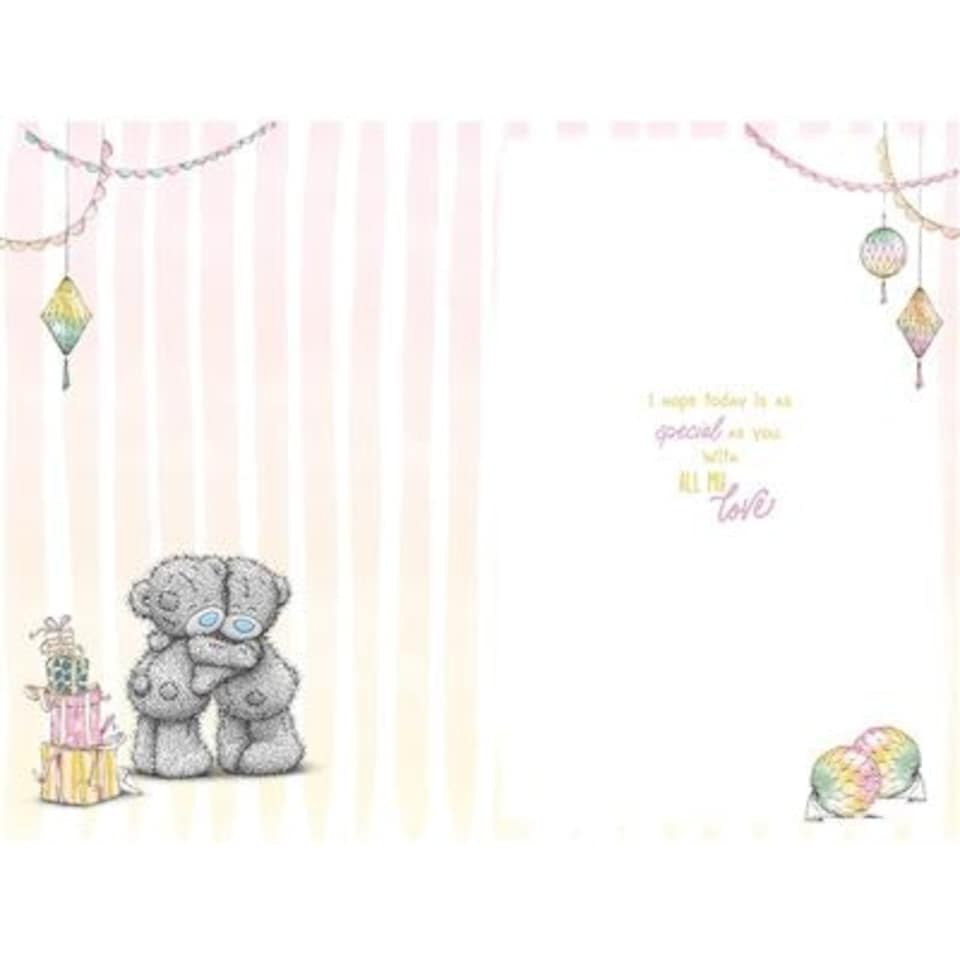 image 1 of Bears Hugging Fiancée Birthday Card