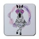 image 1 of Pink Zebra (Coaster)